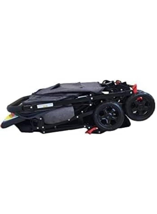 ال سي عربة أطفال قابلة للطي وخفيفة الوزن مع مقعد قابل للتعديل ومظلة شمسية للأطفال حديثي الولادة والأطفال الصغار - Image 3